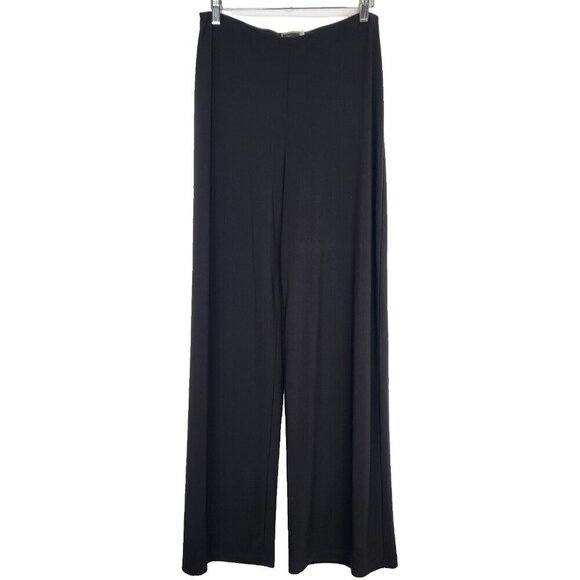 Sympli Wide Leg Palazzo Pant Womens 8 Brown Slinky Pull On Travel Comfort - Picture 1 of 10